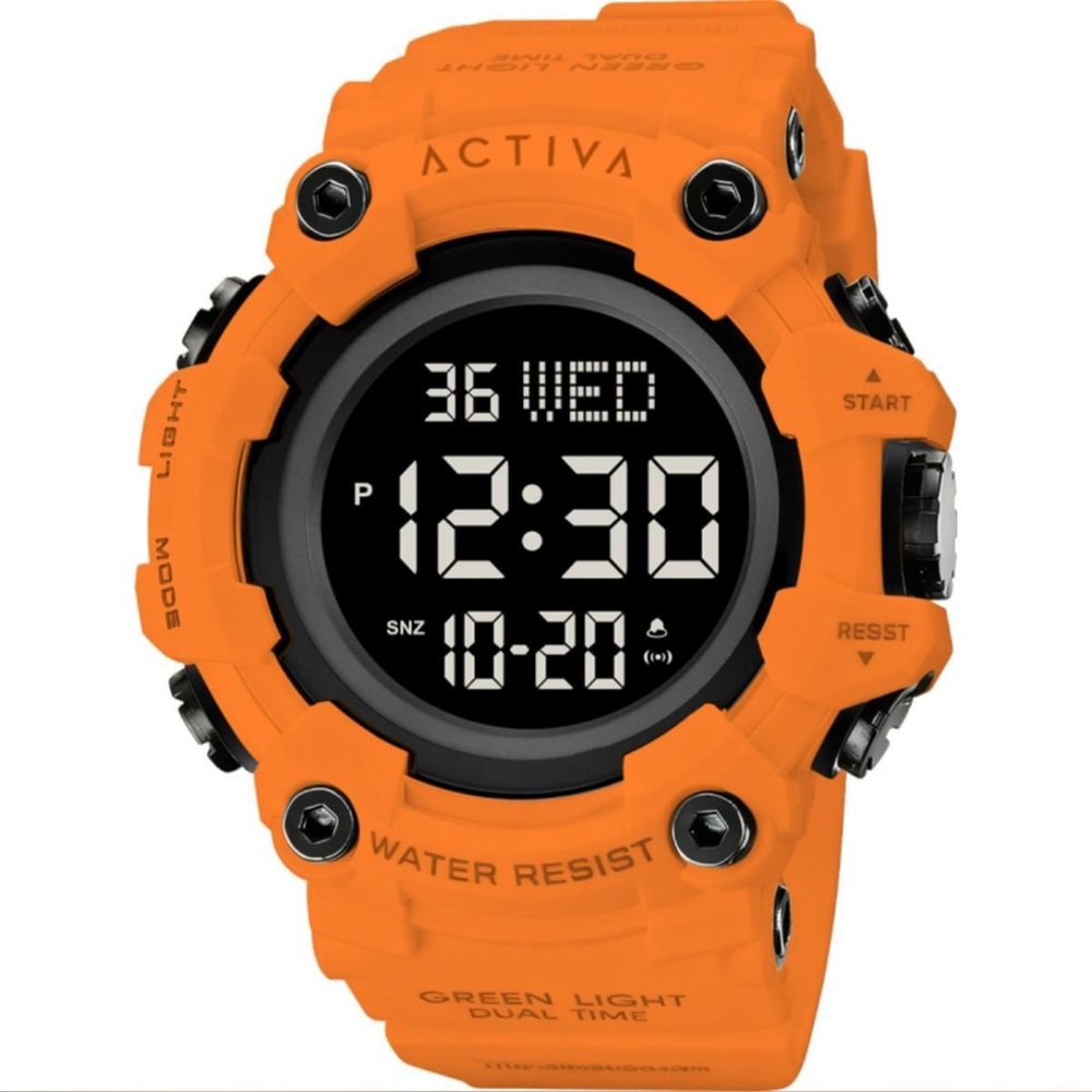 Ativa Orange Digital Men's Sport Watch
